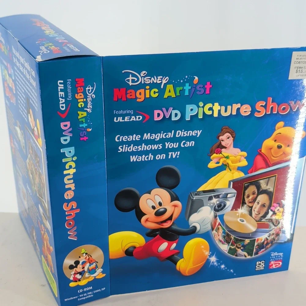 NWB Disney Magic Artist #968266 DVD Picture Show CD-Rom Win. 98‎ SE/ME/2000/XP